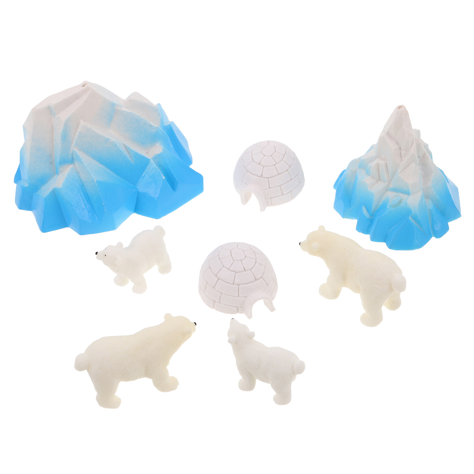 8Pcs Mini Resin Polar Bears Ar - огляд і ціна Crafting Resin