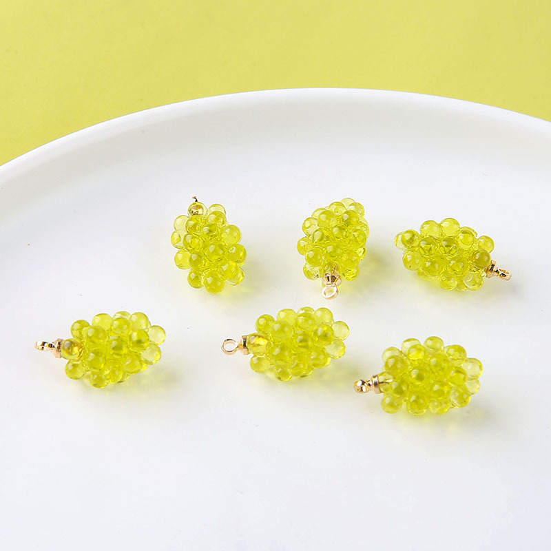 6pcs Cute Little Grapes Resin  - огляд і ціна Resin Craft Projects