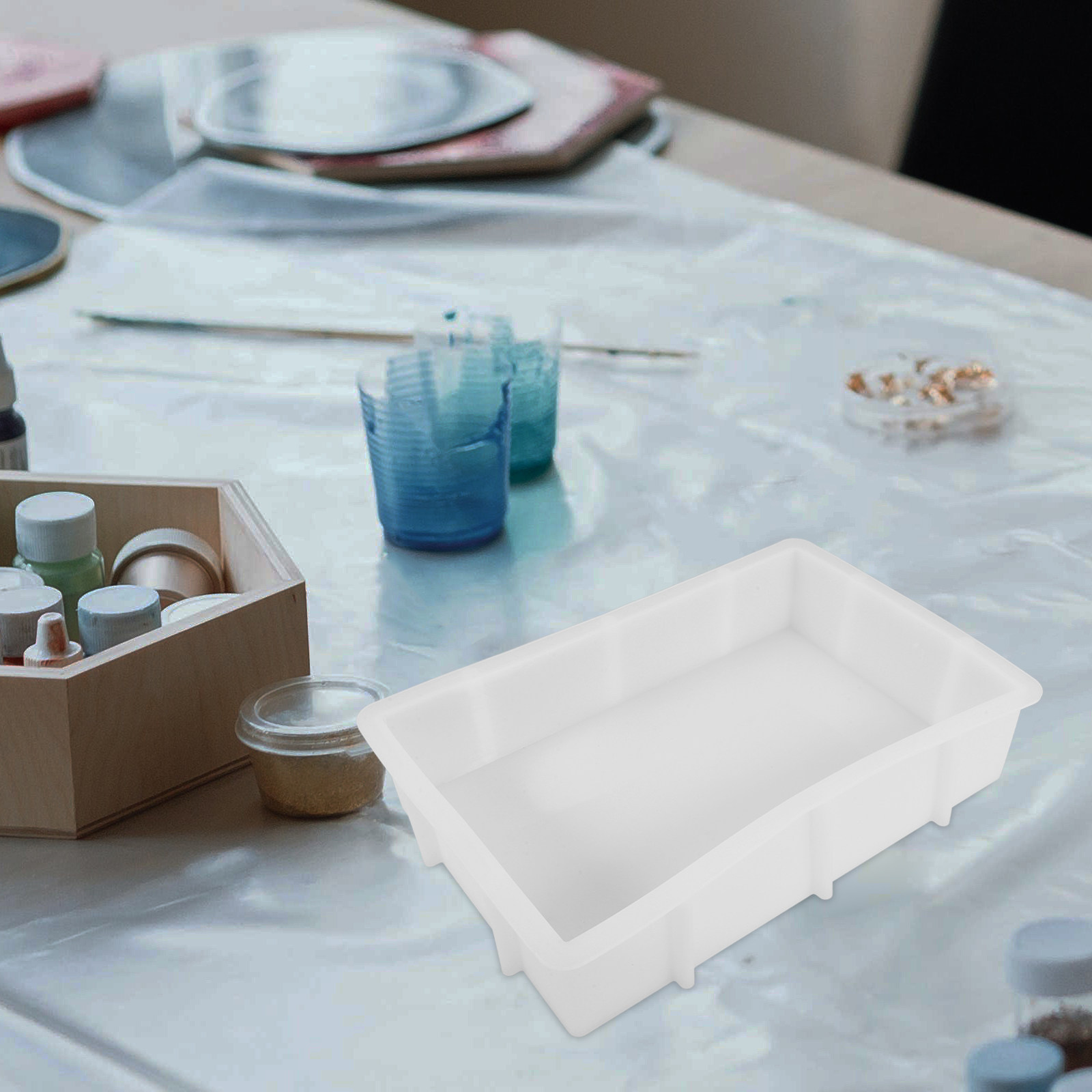 Large Rectangle Resin Silicone - огляд і ціна Silicone Mold Tray