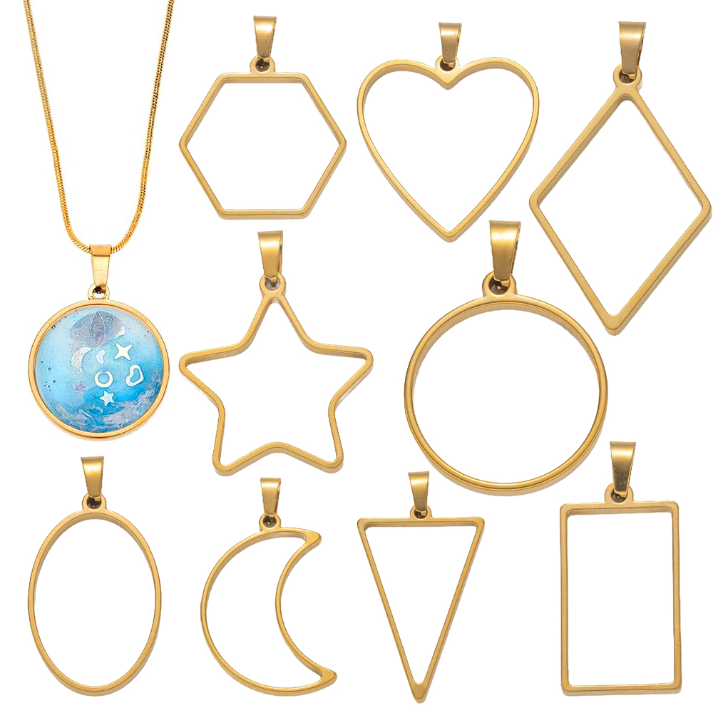 5pcs Stainless Steel Open Back - огляд і ціна Resin Craft Projects