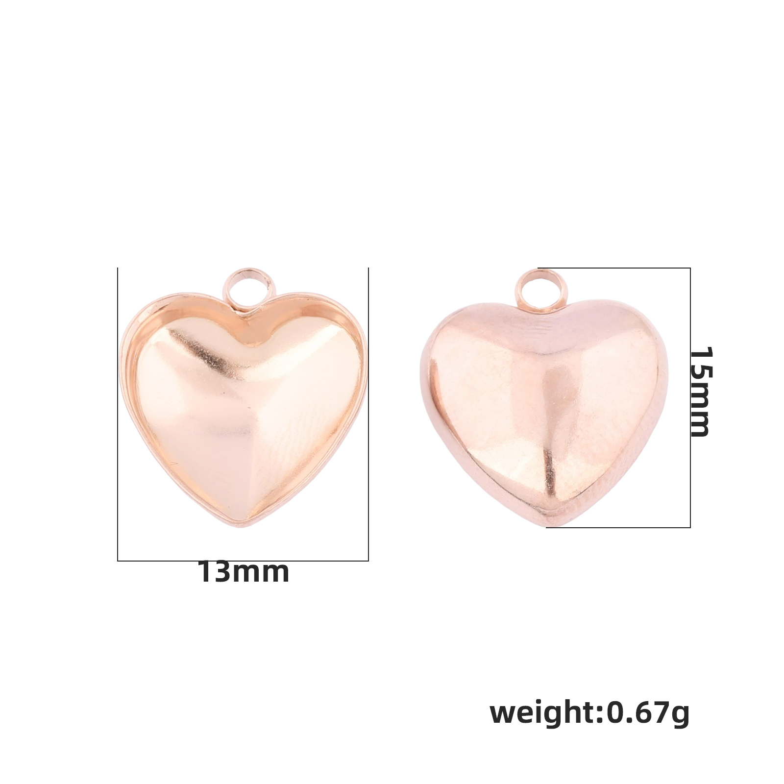 20pcs Stainless Steel 12mm Hea - огляд і ціна Bezels Set Pendant
