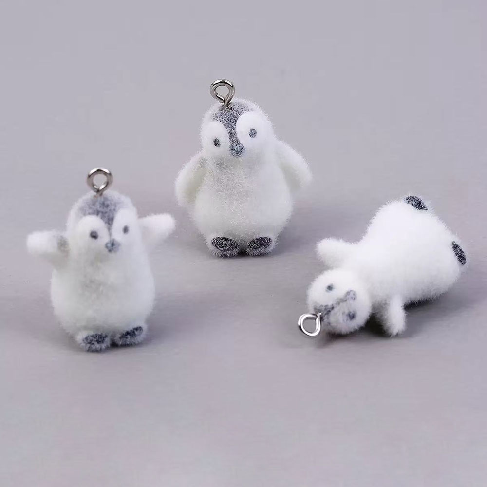 5pcs Flocking Small Penguin Re - огляд і ціна Resin Craft Projects
