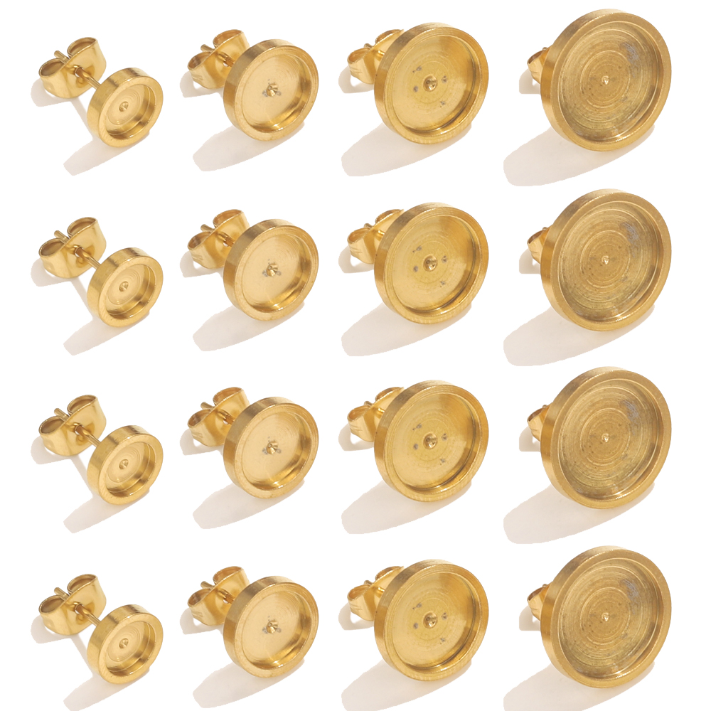 10pcs Stainless Steel Gold Ear - огляд і ціна Resin Craft Projects