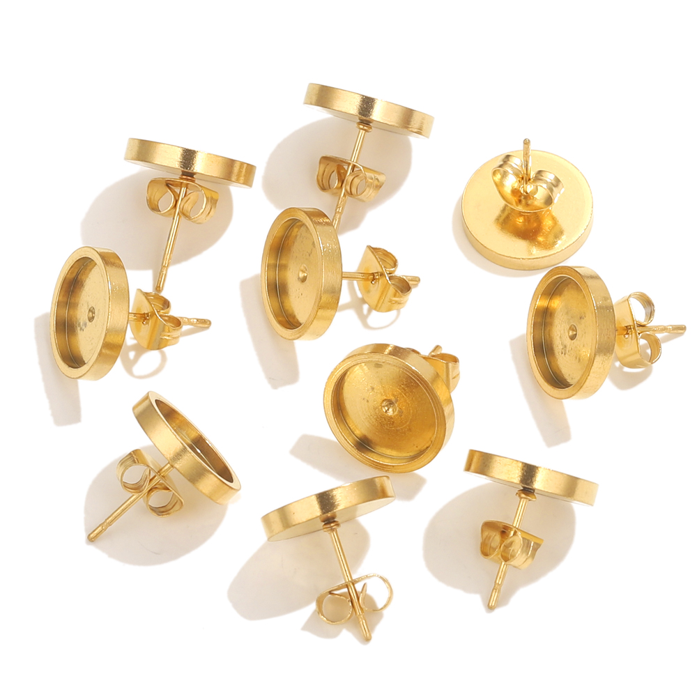 10pcs Stainless Steel Gold Ear - огляд і ціна Resin Craft Projects