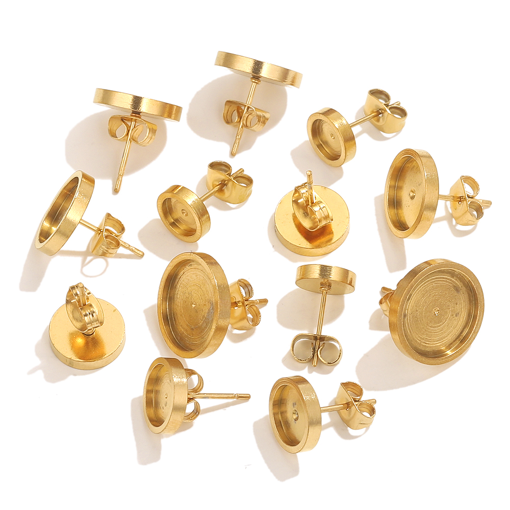 10pcs Stainless Steel Gold Ear - огляд і ціна Resin Craft Projects